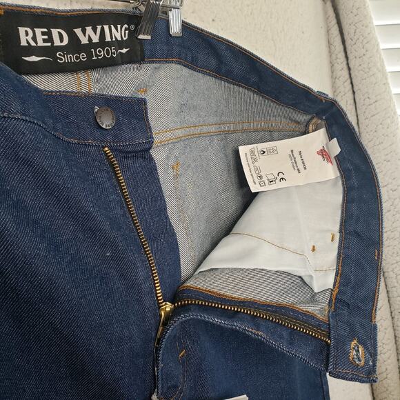 Red Wing FR Jeans Men's 46x38 Flame Resistant Work Pants Denim Blue Cotton NWT - Picture 5 of 11